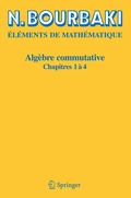 Alg�bre commutative
