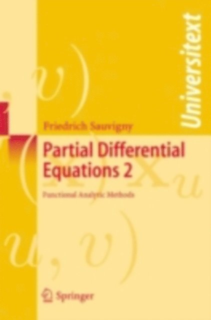 Friedrich Sauvigny - Partial Differential Equations 2, E-bok