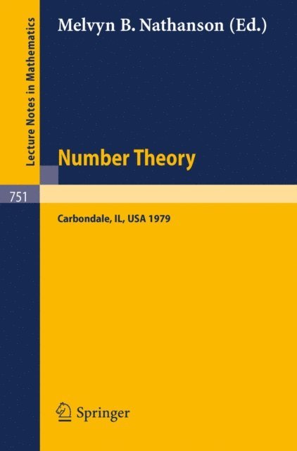 M.B. Nathanson - Number Theory, Carbondale 1979, E-bok