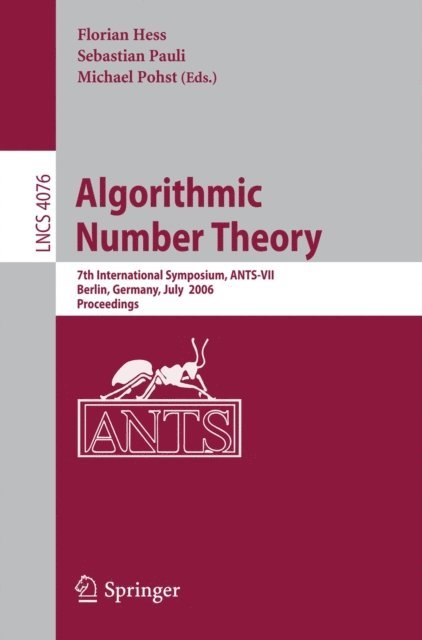 Michael Pohst, Sebastian Pauli, Florian Hess - Algorithmic Number Theory, E-bok