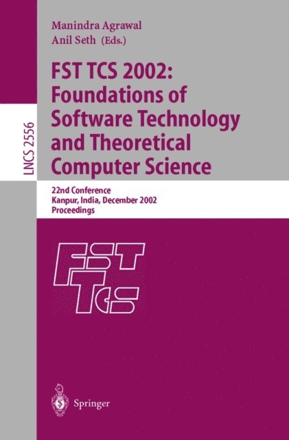 Anil Seth, Manindra Agrawal - FST TCS 2002: Foundations of Software Technology and Theoretical Computer Science, E-bok