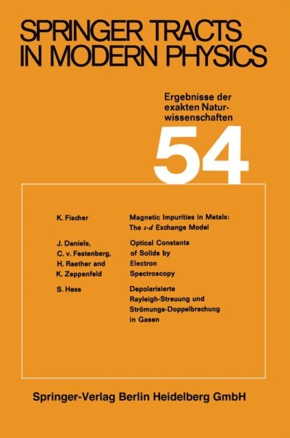 G. Hohler - Springer Tracts in Modern Physics, E-bok