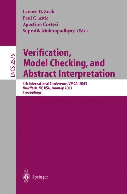 Supratik Mukhopadhyay, Agostino Cortesi, Paul D. Attie, Lenore D. Zuck - Verification, Model Checking, and Abstract Interpretation, E-bok