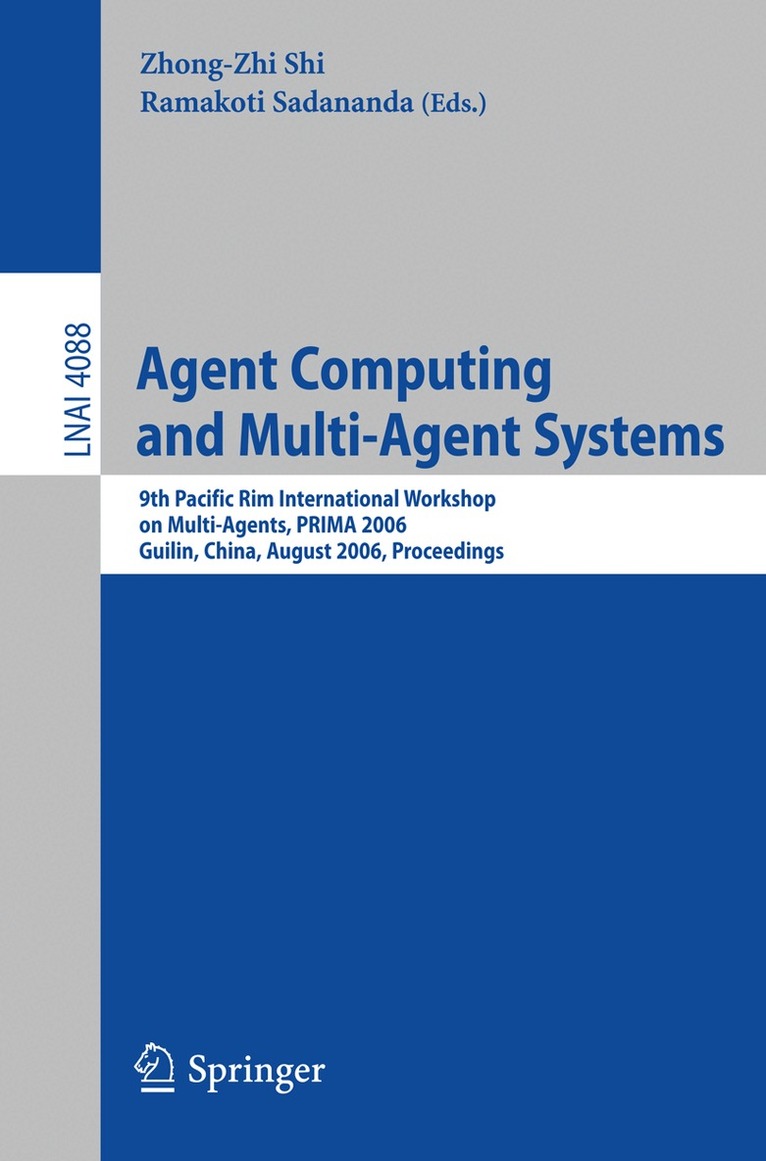 Ramakoti Sadananada - Agent Computing and Multi-Agent Systems, Häftad