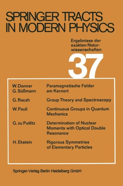 G. Hohler - Ergebnisse der exakten Naturwissenschaften, E-bok