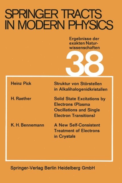 G. Hohler - Springer Tracts in Modern Physics, E-bok