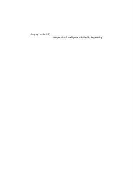Gregory Levitin - Computational Intelligence in Reliability Engineering, E-bok
