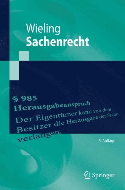 Hans Josef Wieling - Sachenrecht, E-bok