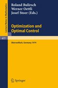 Optimization and Optimal Control