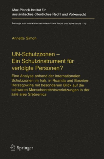 Annette Simon - UN-Schutzzonen - Ein Schutzinstrument für verfolgte Personen?, E-bok
