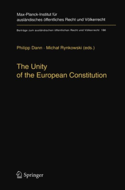 Michal Rynkowski, Philipp Dann - Unity of the European Constitution, E-bok