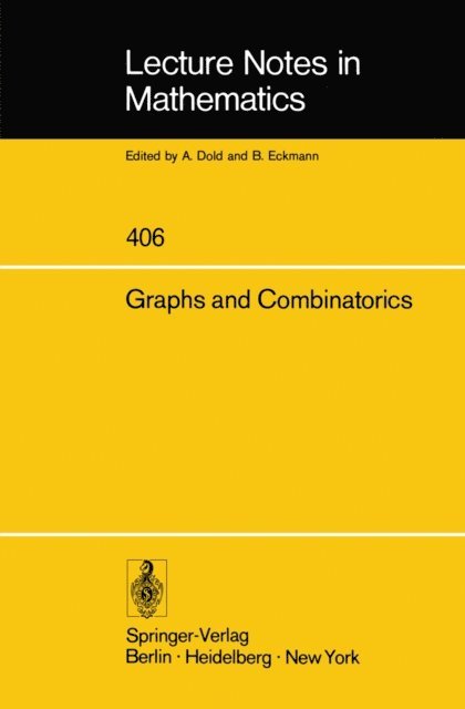 F. Harary, R.A. Bari - Graphs and Combinatorics, E-bok