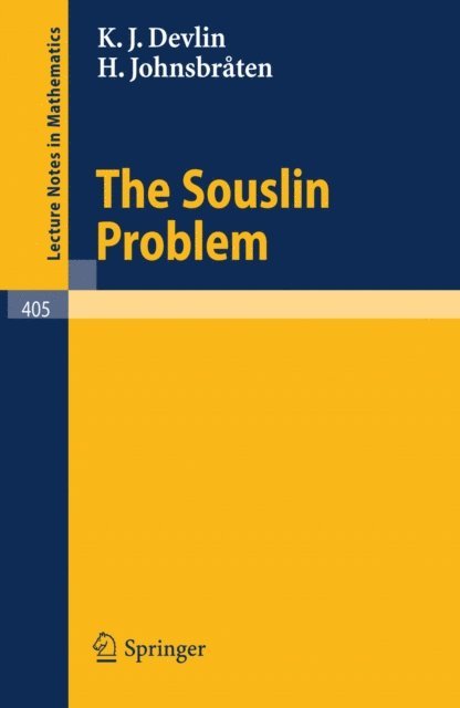H. Johnsbraten, K.J. Devlin - Souslin Problem, E-bok
