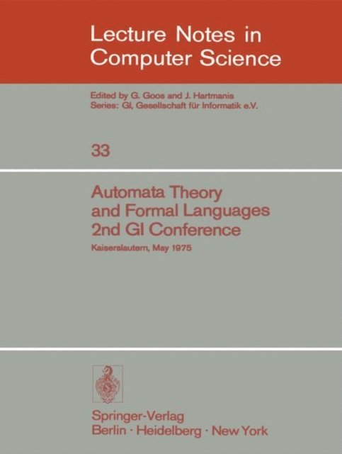H. Brakhage - Automata Theory and Formal Languages, E-bok