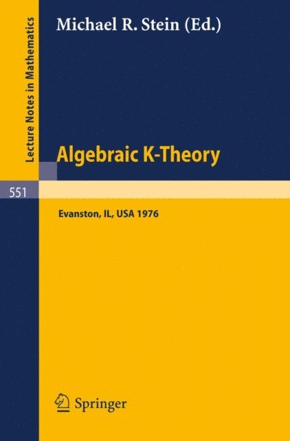 Michael R. Stein - Algebraic K-Theory, E-bok