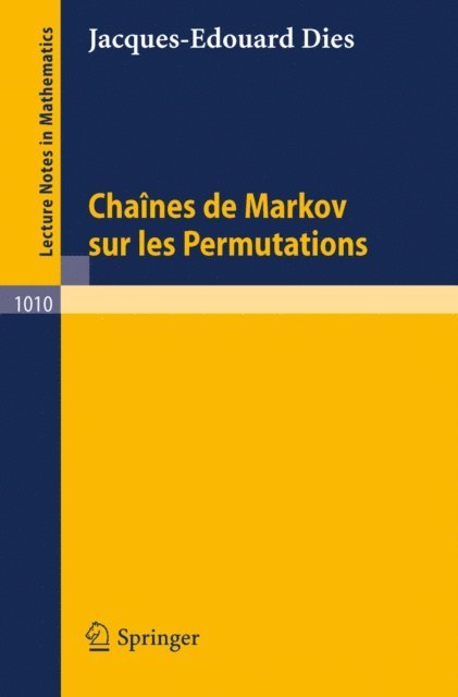 J.-E. Dies - Chaines de Markov sur les Permutations, E-bok