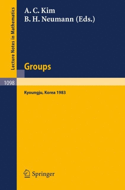 B.H. Neumann, A.C. Kim - Groups - Korea 1983, E-bok