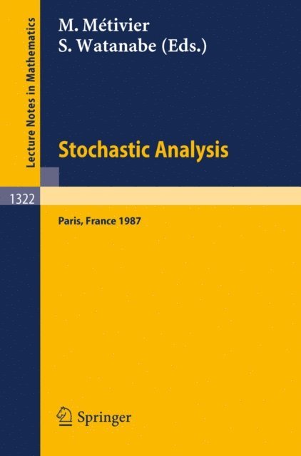 Shinzo Watanabe, Michel Metivier - Stochastic Analysis, E-bok
