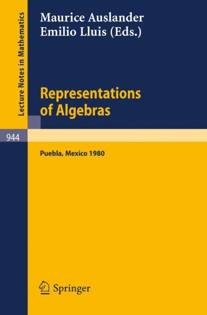 E. Lluis, M. Auslander - Representations of Algebras, E-bok