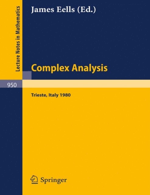 J. Eells - Complex Analysis, E-bok
