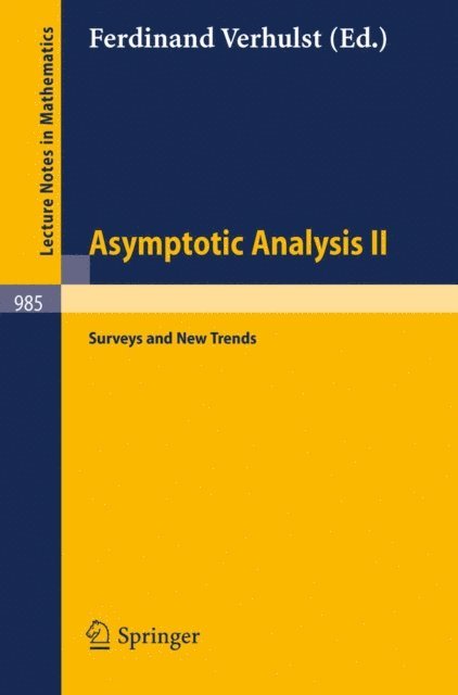 F. Verhulst - Asymptotic Analysis II, E-bok