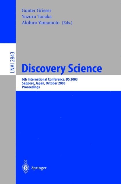 Akihiro Yamamoto, Yuzuru Tanaka, Gunter Grieser - Discovery Science, E-bok