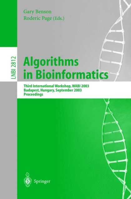 Roderic Page, Gary Benson - Algorithms in Bioinformatics, E-bok