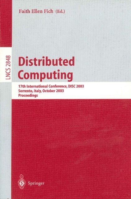 Faith Ellen Fich - Distributed Computing, E-bok