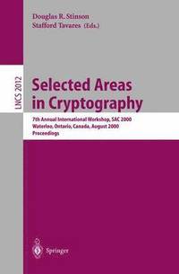 Selected Areas in Cryptography