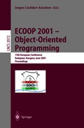 ECOOP 2001 - Object-Oriented Programming