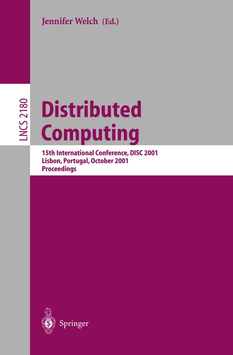 Jennifer L. Welch - Distributed Computing, Häftad
