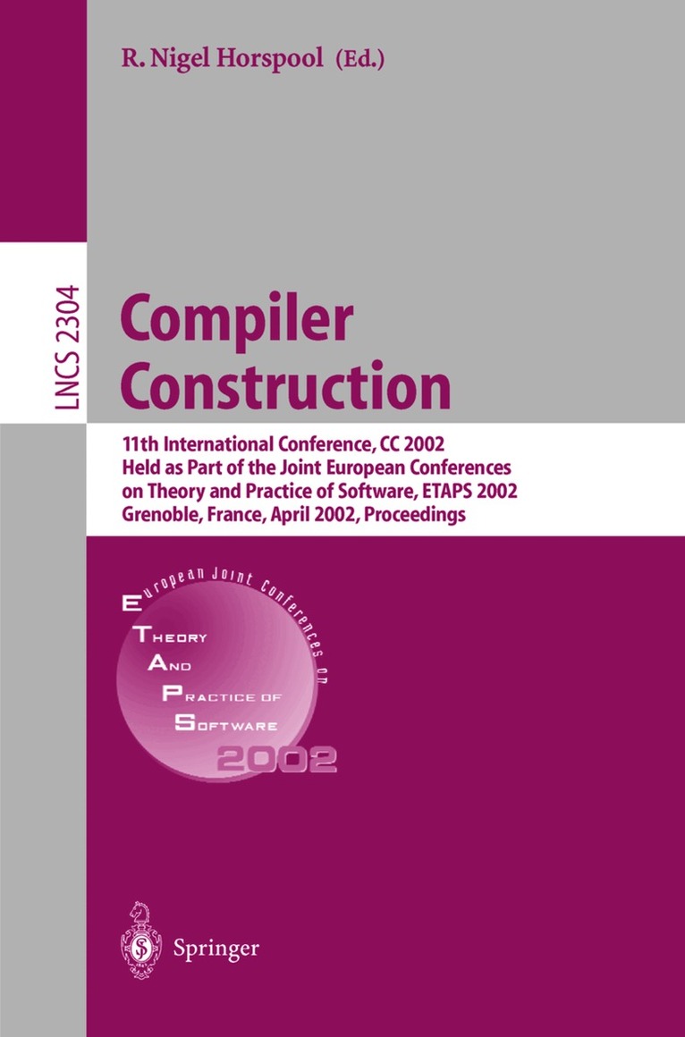 R. Niegel Horspool - Compiler Construction, Häftad