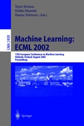 Machine Learning: ECML 2002