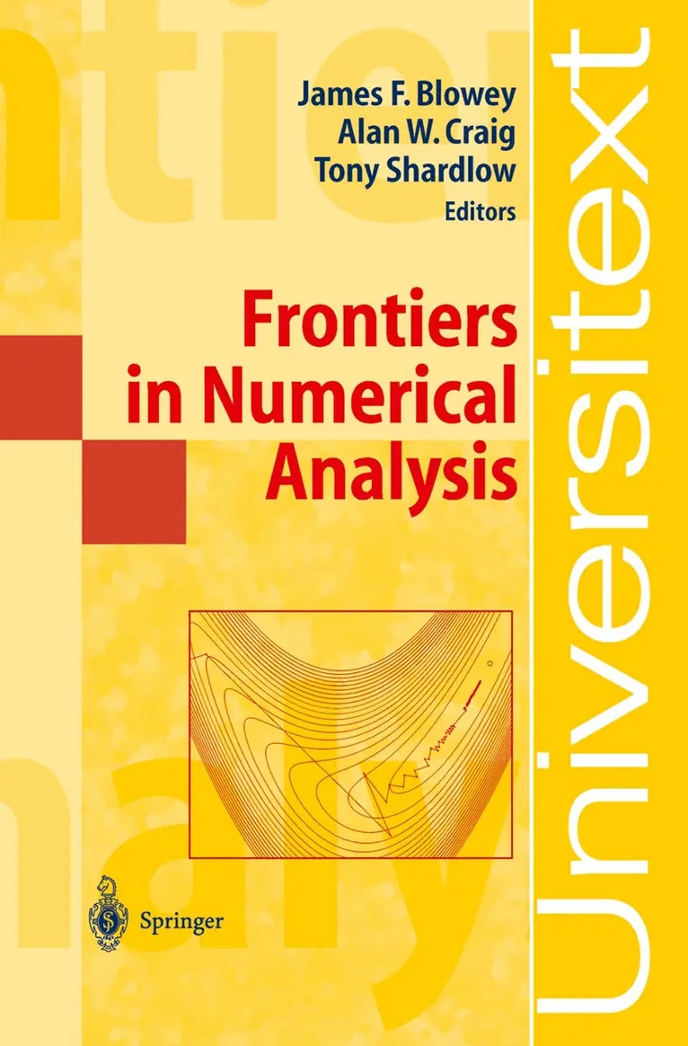 James Blowey, Alan Craig, Tony Shardlow - Frontiers in Numerical Analysis, Häftad. Tillgänglighet: Lägg i varukorg