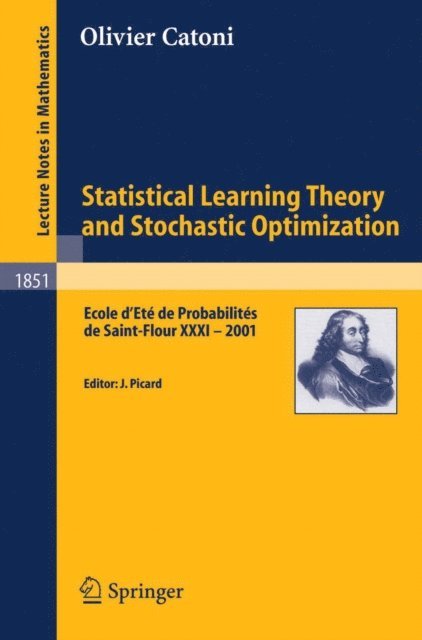 Olivier Catoni, Jean Picard - Statistical Learning Theory and Stochastic Optimization, E-bok