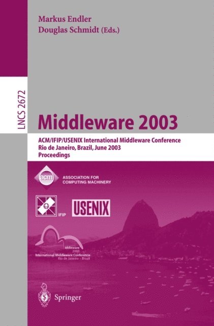 Douglas Schmidt, Markus Endler - Middleware 2003, E-bok