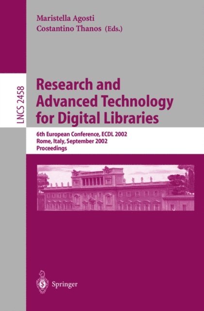 Costantino Thanos - Research and Advanced Technology for Digital Libraries, E-bok