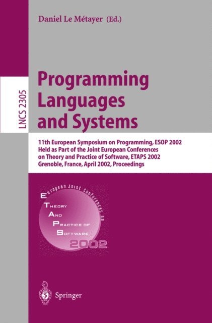Daniel Le Metayer - Programming Languages and Systems, E-bok