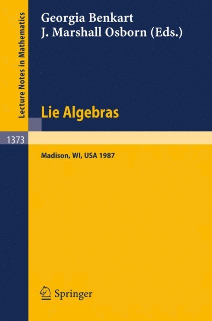 J.Marshall Osborn, Georgia Benkart - Lie Algebras, E-bok