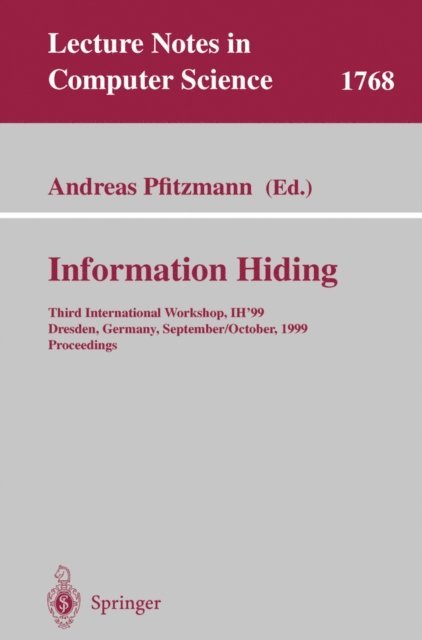 Andreas Pfitzmann - Information Hiding, E-bok