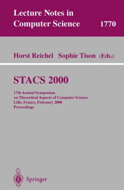 Sophie Tison, Horst Reichel - STACS 2000, E-bok