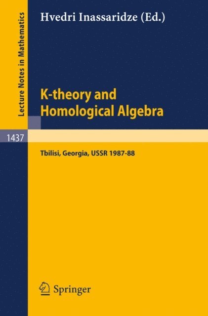 Hvedri Inassaridze - K-theory and Homological Algebra, E-bok