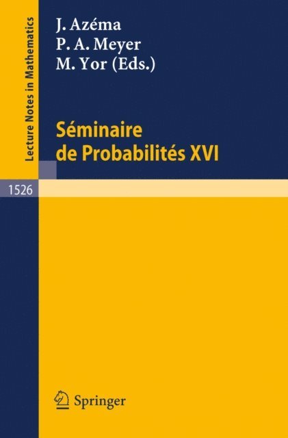 Marc Yor, Paul A. Meyer, Jacques Azema - Seminaire de Probabilites XXVI, E-bok