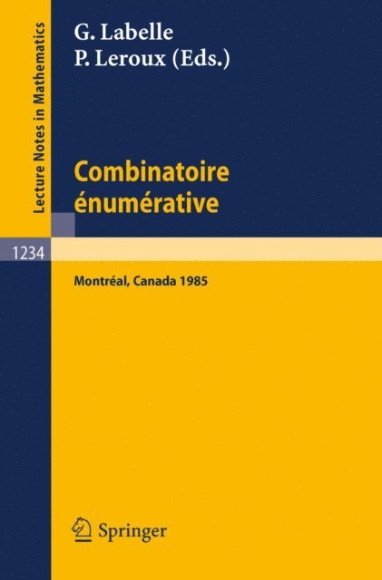 Pierre Leroux, Gilbert Labelle - Combinatoire enumerative, E-bok