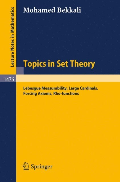 Mohamed Bekkali - Topics in Set Theory, E-bok