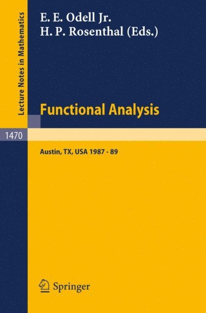 Haskell P. Rosenthal, Jr. Odell, Edward E. - Functional Analysis, E-bok
