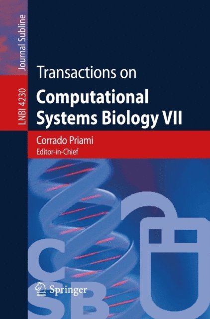 Hanne Riis Nielson, Bud Mishra, Anna Ingolfsdottir - Transactions on Computational Systems Biology VII, E-bok