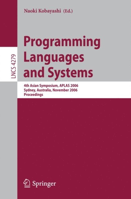 Naoki Kobayashi - Programming Languages and Systems, E-bok