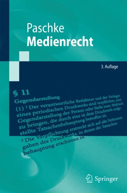 Marian Paschke - Medienrecht, E-bok