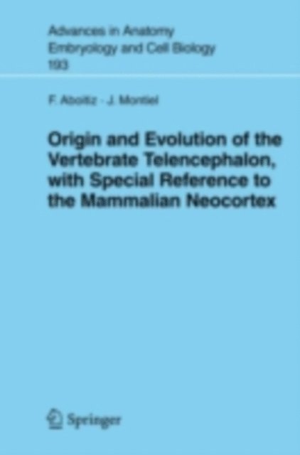 J. Montiel, Francisco Aboitiz - Origin and Evolution of the Vertebrate Telencephalon, with Special Reference to the Mammalian Neocortex, E-bok